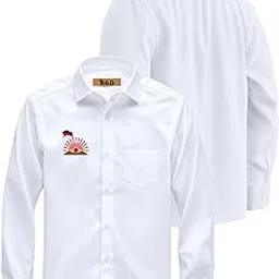 Men’s Stylish Premium White Cotton Shirt with Back Print Men Branded White Shirts for Man Regular Fit Trending Shirt for Men Formal Casual Wear-image-61