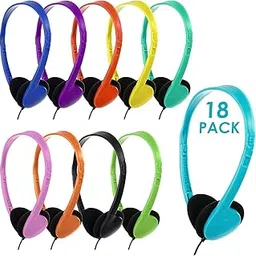 YFSFQS Kids Headphones Bulk 18 Pack for Classroom School Students Teens Children Gift and Adult,Wholesale Headphones for Classroom Earphones(Multi Color)-picture-31