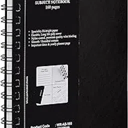 Amazon Brand - Solimo Wirebound Notebook, A5 Size, 160 Pages, Single Ruled, 70 GSM Paper-image-38