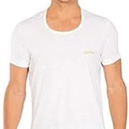 white rose Cotton Men's Vest Halfsleeve (White)-picture-28