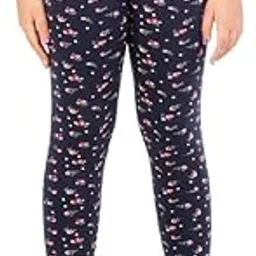 real basics Girls Cotton Printed Non-Transparent Regular Fit Ankle Length Leggings-picture-48
