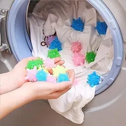 K.B.SALES Silicone Washing Machine Laundry Balls Dryer Laundry Ball for Household Cleaning Washing Machine Clothes Softener 10 Pcs (Multi Color)-image-92