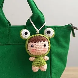 Enakshi Handmade Knitting Starter Kit Key Chain Hand Knitting Toy for Accessories Green |Crafts | Needlecrafts & Yarn | Crocheting & Knitting | Crochet Kits-picture-17