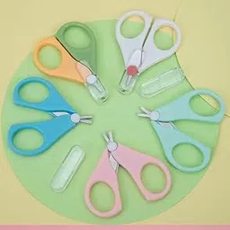TOP TRICK Baby Suitable for New Born Baby Nail Scissor(Multicolour) Safety Cutter Care for New Born Baby/Toddler/Kids/Children (Pack of 2)-image-84