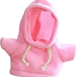 UJEAVETTE 20cm Plush Doll Clothes Plush Doll Accessories for Kids Stuffed Doll Hoodies Pink-picture-57