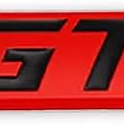 Carved GT 3D Metal Chrome Sticker Emblem Badge-Stylish Logo for Cars, Bikes & More- Size 6.3x2cm- Premium Vehicle Accessories Midnight Red-image-34