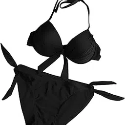 bnf Womens Bikini Sets Backless High Waist Padded Cup Clothes Bathing Suit Black-Clothing, Shoes & Accessories - Womens Clothing - Swimwear-picture-40