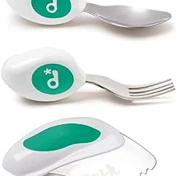 Doddl Cutlery Set for Children, Toddlers or Babies 12 Months +, Knife, Fork & Spoon Flatware That Promotes Self Feeding Helping Your Child to Use Silverware Utensils in The Right Way (Lime Green)-picture-36