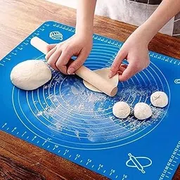 RonsFord® Silicone Baking Mat Roti mat Silicone mat for Kitchen Chapat, Pizza, Cake Kneading Mat Non Stick Fondant Dough Rolling mat Cake Pad Cooking (Multi-Color) image 1