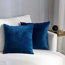 AAZEEM Decorative 20 x 20 Inch Throw Pillow Covers Set of 1 | Super Soft Velvet Pillows|Fall Pillowcase for Living Room Bedroom Sofa Couch Cushion Cover | Velvet-image-56