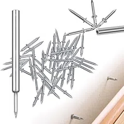 Double-Head Skirting Thread Seamless Nail, Double-Headed Nails, Invisible Screws & Nail-Specific Sleeve Tool, Seamless Skirting Thread Nails with Solid Wood Baseboard, (100PCS)-picture-45
