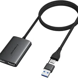Lemorele USB C Hub Docking Station, USB to Dual HDMI 1080P@60Hz Adapter, SMT (A+B+C) Mode for MacOS and Windows (Chrome OS and Linux not Supported)-picture-46