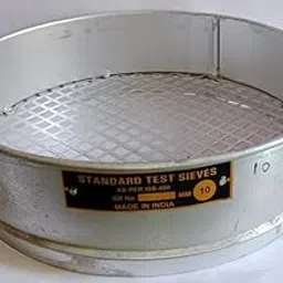 Galvanized Iron Test Sieves for Laboratory Use with GI Frames 300mm Diameter (10mm) image 1