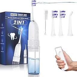 Electric Toothbrush with Water Flosser, 2 in 1 Cordless Toothbrush and Water Flosser Combo-picture-23