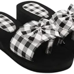 boombeauty Super Quality Most Comfortable Women's Slippers (Black & White, numeric_4)-picture-15