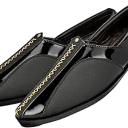 tyazder Men's Loafer Stylish Ethnic Peshawari Nagra Mojadi Sherwani Sandals Wedding Latest Kolhapuri Casual Shoes for Men-picture-15