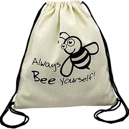 greencraft Cotton Canvas Drawstring Backpack Bag (14X16 Inch)-picture-39