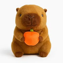 DTR Creation Soft Plush Animal Toy – Cute Brown Stuffed Toy Holding Orange Plush Fruit | Ultra Soft, Huggable & Cuddly Toy for Kids, Girls, Boys & Home Décor Gift – 25 cm-picture-22