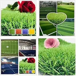 ATORSE Artificial Turf Carpet Grass Mat Realistic Fake Lawn Grass Indoor Mat 1x1M-image-84