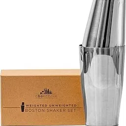 Stainless Steel Boston Shaker: 2-Piece Set: 18oz Unweighted & 28oz Weighted Professional Bartender Cocktail Shaker-picture-20