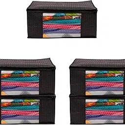 Garment Cover Non-Woven 90 GSM with Transparent Window & Double Metal Zipper – Pack of 5 | Dustproof Clothes Storage Bag for Sarees, Suits, Jackets, Shirts SBXLRL152493517524148524451-image-79