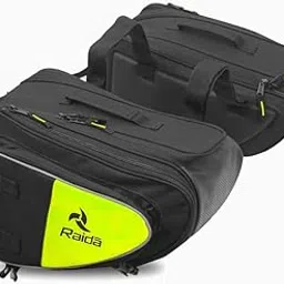 Raida Polyester V50 Motorcycle Saddle Bag | 50 Ltr | Fits Almost All Bikes | Rain Cover Included (Hi-Viz)-image-49