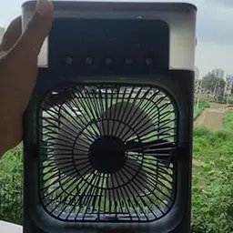 HOLIV ORGANICS Mini Cooler Water Cooler Small AC for Office, Home Cooling, Travelling Summer Fan USB Compatible 3 Fast Speed 3-in-1 Mini Fan USB-Powered (Black)-picture-49