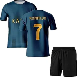 Ronaldo 7 Football Jersey Shorts(Kid's, Boy's& Men)-picture-29