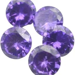 jewelryonclick Created Purple Cubic Zircon at Wholesale Rate (Rs 7.5/Carat) Fine Quality Round Shape जरकन Loose Gemstone for Reselling Astrologers Jewellers Crystal Healing Astrological-picture-23