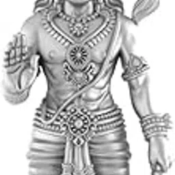 craftwell cw Divine Hanuman Pendent Chain Religious Free Size | Spiritual Pendant, Religious Necklace, Lord Hanuman Locket with Gada | Stainless Steel Hanuman Necklace with Chain for Gift, Unisex image 1