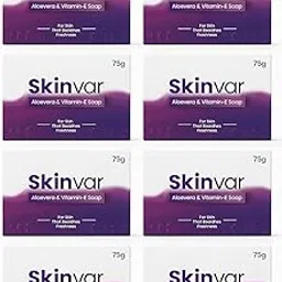 Skinvar Aloe Vera & Vitamin-E Soaps | Pack of 10, 75g Each | Gentle Moisturizing Bath Bars for Fresh, Soft & Glowing Skin | Revitalizing & Nourishing Soap for All Skin Types-picture-29