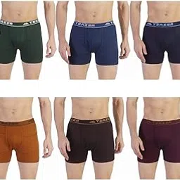 Men?s Cotton Pocket Trunks | Soft Stretchable Boxer Briefs with Side Pockets | Comfortable Innerwear for Daily Use | Breathable & Stylish Fit (Pack of 6)-picture-16