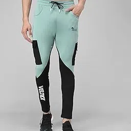 Men's Lycra Multicolor Track Pants-image-2