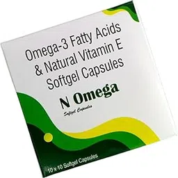 N Omega Softgels – Omega-3 Fatty Acids with Natural Vitamin E | Heart, Brain & Joint Support | 10 Softgel Capsules-picture-56