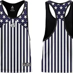 akiba Men's Camo Print Workout Stringer Tank Top, Military Style-picture-14
