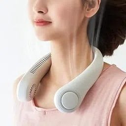 Zorzel Portable Neck Fan, 360° Airflow Neck Fans Portable Rechargeable 2400 mah Personal Fans, 3 Speeds Adjustable Neck Fans for Women Men Indoor Outdoor-image-81