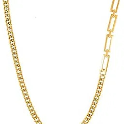 nakabh Stainless Steel Chain - Gold Plated Hip-hop Style Necklace for Men, Women, and Unisex (1704401P)-picture-36