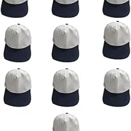 adhyah TrendyUniform Promotional caps in Bulk for Printing Text & Logo with Adjustable Velcro-picture-29
