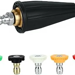 HASTHIP® High-Pressure Washer Nozzle & Quick-Connect Fitting Set, 0°/ 15°/25°/ 40° Spray Tips with Foam Tip, Multipurpose 1/4'' Washer Nozzle for Power Washers & Car Cleaning-picture-10