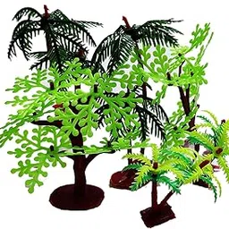 BITONA® Artificial Mini Plastic Tree for Project Making and Decoration (6 Pieces 3 Designs)-picture-21