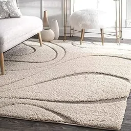AZAN RUGS Super Ultra Soft Shaggy Handcrafted Silk Touch Carpet Will Change The Floor Solid shag Carpets and Rugs Shaggy Modern Rug Soft Handwoven Plain California Premium Shag(Size:- 3x5feet)-image-72