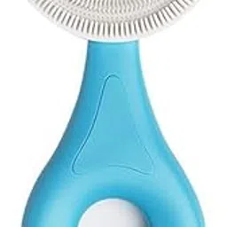 RDAQIAS 360 Degree U-Shaped Manual Toothbrush For 2-6 Years Mouth-Cleaning Silicone Toothbrush With Handle For Kids (Set Of 2),Multicolour-image-25