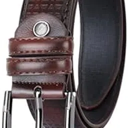 sazara Men Casual, Evening, Formal, Party Black Leather Belt-picture-31