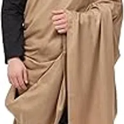 arvore Bunkaar Men's Dhariwal Plain Woolen Handloom Lohi/Shawl (48" X 102")-picture-18