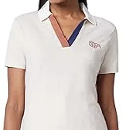 u.s. polo assn. Women's Cotton Cutwork Regular Fit T-Shirt-picture-44