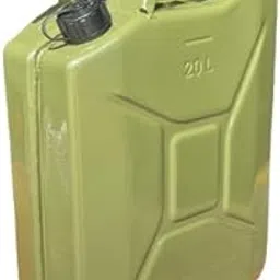 Round Mouth 2025 edition Brutforce 20 Ltr PESO Approved Metal Jerry Can with Spout for 4x4 Vehicle, Generators, Jeeps and Other Purpose. (Green)-picture-40