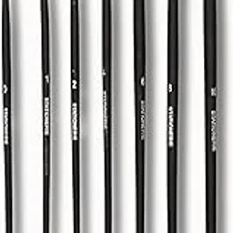 Stationerie Round Paint Brushes Set - Natural Hair Long Handle Handmade Professional Artist Painting Brush Set for Oil, Acrylic, Watercolor, & Gouache Painting - (7 Round Brushes)(Matt Black)-image-71