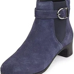 fausto Women Flared Heel Boots-picture-30