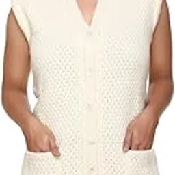 pipasa Womens Wool Sleeveless Sweater Winter wear Half Sleeve Cardigan for Womens (Stretchable Fabric it can fit from M to 2XL)-picture-38