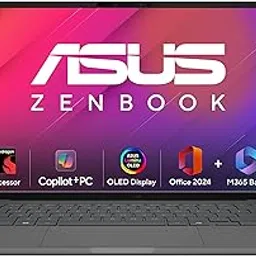 ASUS Zenbook A14,Snapdragon X,Copilot+ AI PC(Qualcomm Adreno iGPU/45TOPS/16GB/512GB/FHD+/14"/Backlit Keyboard/70WHr/Windows 11/M365 Basic(1Year)*/Office Home 2024/Iceland Gray/0.98 kg)UX3407QA-QD259WS-image-18